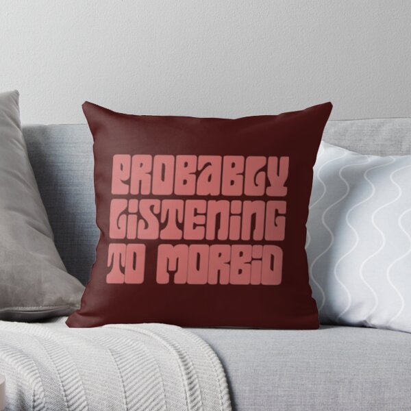 Morbid Podcast     Throw Pillow RB1506 product Offical Morbid Podcast Merch