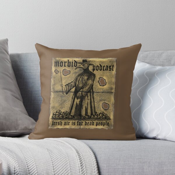 Morbid Podcast Throw Pillow RB1506 product Offical Morbid Podcast Merch