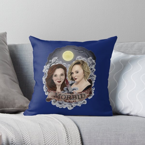 MORBID PODCAST      Throw Pillow RB1506 product Offical Morbid Podcast Merch